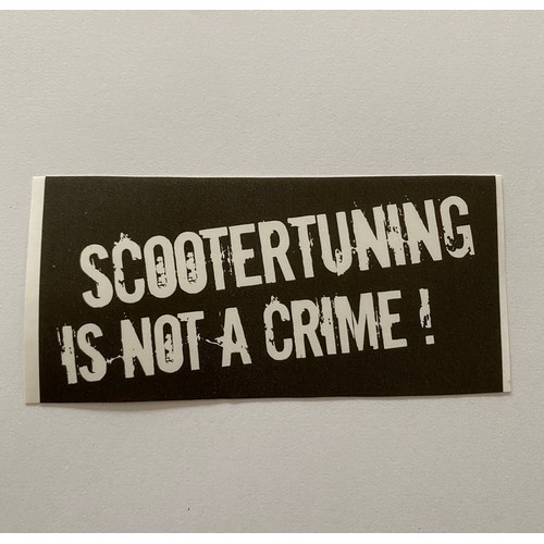 Hør efter bilag Bøje PonziRacing - Scooter and Motorcycle 50cc > Customizing > Adhesives >  Stage6 > Scooter Tuning is Not a Crime sticker - black - 10x5cm