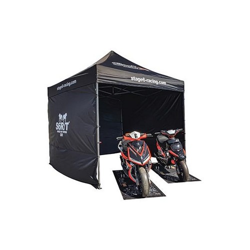 PonziRacing - Équipement d'atelier > Gazebos et tapis > Tente Paddock  Stage6 MK2 dimensions 3x3m