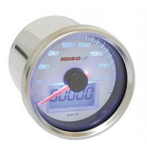 Koso Speedometer GP Style D.55mm 0-260 km/h white