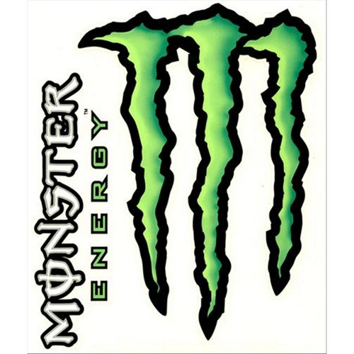 PonziRacing - Scooter and Motorcycle 50cc > Customizing > Adhesives > Monster  Energy > 8251 MONSTER ENERGY STICKER 2PZ MEDIUM 16X13.5 CM