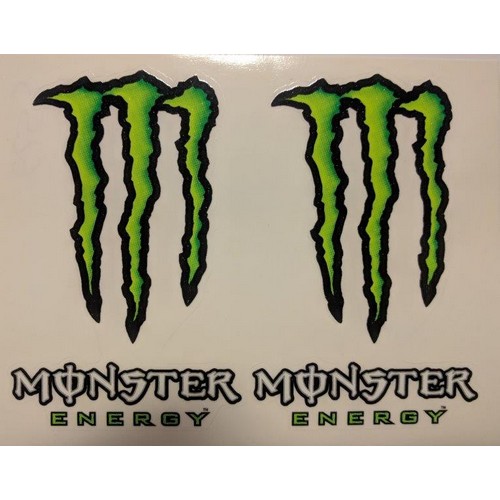 6253. MONSTER ENERGY STICKER 4PZ STANDAR 12X9,5 CM