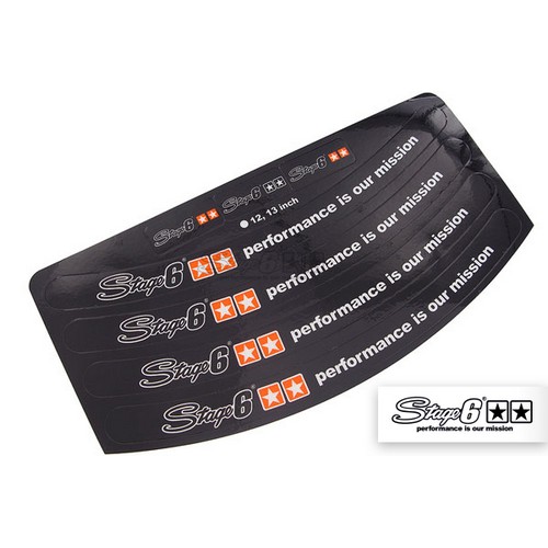 Stage6 Rim Stickers 12 / 13 inch black