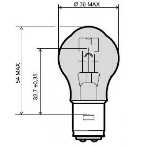 PonziRacing - Scooter et Moto 50cc > Électronique > Ampoules et spots >  Lampes au xénon > AMPOULE LED H4 (P43T) 12V - 60 / 55W BLANC
