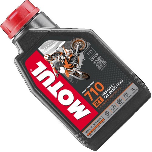  Motul 104034 710 Synthetic Premix Oil 1 Liter : Automotive