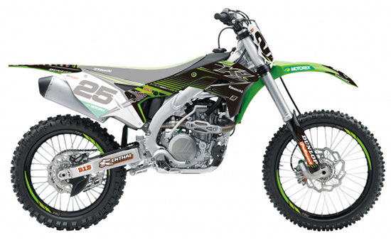 Monster Energy Racing team replica stickers kit Kawasaki Kxf 450 2016 2018